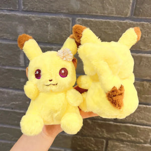 New Kawaii Pikachu with Flower Plush Toy