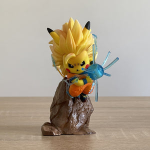 Super Saiyan Pikachu Figure Dragon Ball & Pokemon Combination