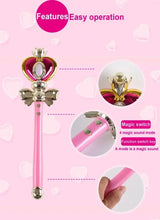 Load image into Gallery viewer, Sailor Moon Spiral Heart Moon Rod - 37cm Light-Up Musical Cosplay Wand
