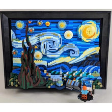 Load image into Gallery viewer, Starry Night Building Blocks Set - Vincent Van Gogh Inspired Art Bricks for Home Decor &amp; Education
