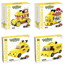 Load image into Gallery viewer, Pokemon Pikachu Mini Food Truck Building Blocks DIY Model
