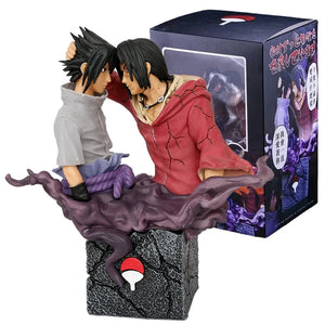 17cm Naruto Uchiha Sasuke & Itachi Action Figures - Brotherly Reconciliation Scene