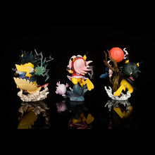 Load image into Gallery viewer, Pokemon Pikachu Cosplaying Naruto Haruno Sakura and Uchiha Sasuke Action Figures
