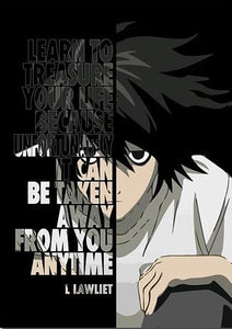 One Piece, Dragon Ball, Attack on Titan, Death Note, Naruto and Tokyo Ghoul Canvas Wall Art