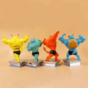 Pokemon Charmander Bulbasaur Squirtle Magikarp Bodybuilding Action Figures