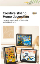 Load image into Gallery viewer, World Famous Painting Building Blocks Set - Great Wave, Milky Way &amp; Sunflower Framed Art Bricks for Home Decor
