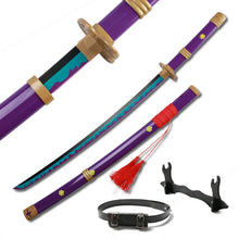 Load image into Gallery viewer, One Piece Zoro Swords - 104cm Bamboo Cosplay Katanas, Three-Sword Sets and Singles

