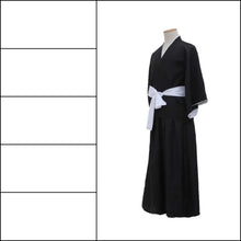 Load image into Gallery viewer, Kuchiki Rukia Soul Reaper Cosplay Set - Bleach Shihakusho Kimono, Bob Wig and Waraji Sandals
