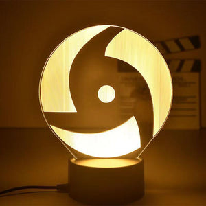 Naruto 3D Night Lamp Showcasing Naruto, Kakashi, Sasuke and Sakura