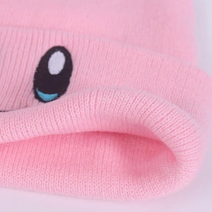 Winter Warm Cartoon Beanies – Big Eye Embroidered Knit Hats for Men & Women