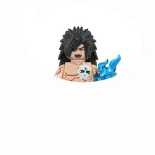 Load image into Gallery viewer, Naruto Sharingan Legends 8-Figure Building Brick Set - Madara, Itachi, Sasuke, Obito, Shisui, Kakashi, Hagoromo &amp; Indra
