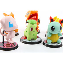 Load image into Gallery viewer, 6pcs/set Pokemon Pikachu, Mew, Meowth, Squirtle, Charizard, Team Rocket Action Figure Toys
