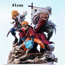 Load image into Gallery viewer, Naruto Shippuden Sannin &amp; Hokage Statue Set - Jiraiya, Minato and Sage Mode Naruto (41cm)
