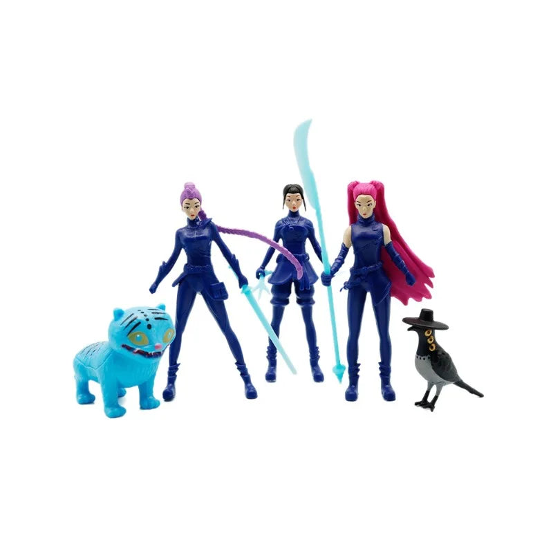 KPop Demon Hunters Figure Set - 5-Piece Collection with Rumi, Mira, Zoey & More