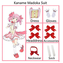 Load image into Gallery viewer, Anime Madoka Magica Puella Magi Madoka Magica Akemi Homura &amp; Kaname Madoka Cosplay Costume
