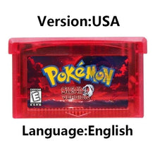 Load image into Gallery viewer, Pokemon GBA Game Cartridge - Fan Editions: Emerald Seaglass, Run &amp; Bun, Dark Violet, Lunar &amp; More (37 Games)
