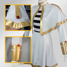 Load image into Gallery viewer, Frieren Cosplay Costume - Beyond Journey's End White Mage Dress Full Set with Cape, Belt and Elf Ears (XS-XXL)
