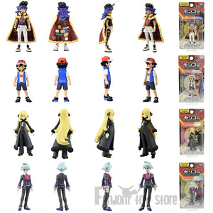 Pokemon Legendary Trainers Figure Series with Ash Ketchum, Leon, Cynthia, and Steven Stone