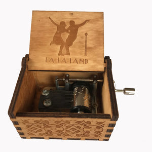 Magical Hand-Cranked Wooden Music Box: Harry Potter & Other Films