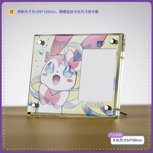 Pokemon Anime Card Brick Display Stand – Featuring Fairy Eevee, Irida, Lillie, Marnie, Acerola, and More!