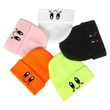 Load image into Gallery viewer, Winter Warm Cartoon Beanies – Big Eye Embroidered Knit Hats for Men &amp; Women
