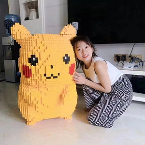 80/100cm Extra Large Pokemon Pikachu Building Blocks