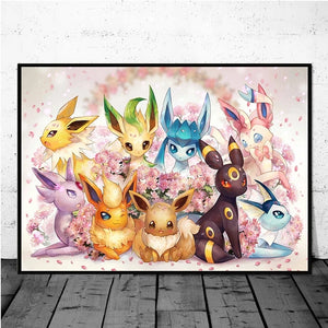 Evolve Your Space: Kawaii Pokemon Eeveelution Poster