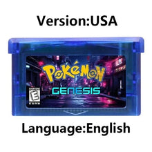 Load image into Gallery viewer, Pokemon GBA Game Cartridge - Fan Editions: Emerald Seaglass, Run &amp; Bun, Dark Violet, Lunar &amp; More (37 Games)
