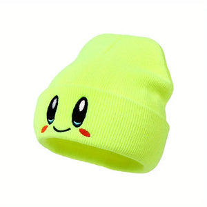 Winter Warm Cartoon Beanies – Big Eye Embroidered Knit Hats for Men & Women