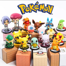 Load image into Gallery viewer, 6pcs/set Pokemon Pikachu, Mew, Meowth, Squirtle, Charizard, Team Rocket Action Figure Toys
