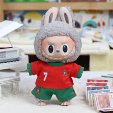 Load image into Gallery viewer, Labubu Football Outfit Set - 17cm Doll Sports Clothing &amp; Accessories DIY Kit
