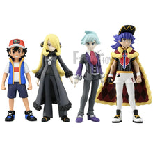 Load image into Gallery viewer, Pokemon Legendary Trainers Figure Series with Ash Ketchum, Leon, Cynthia, and Steven Stone
