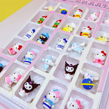 Load image into Gallery viewer, 25Pcs Sanrio Cinnamoroll Kuromi Hello Kitty Pokemon Mini Figure Keychains Set
