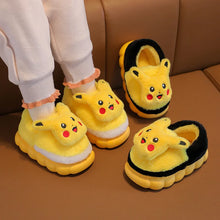 Load image into Gallery viewer, Kawaii Pokemon Pikachu Winter Slippers
