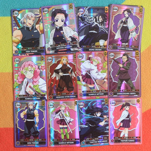Demon Slayer DIY Flash Cards Featuring Kamado Nezuko, Agatsuma Zenitsu, Hashibira Inosuke, Kochou Shinobu, and More