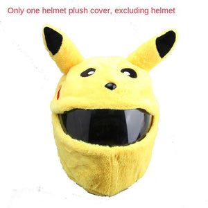 Pokemon Pikachu Full Face Helmet Cover Suitable for Motorcycle and Bike