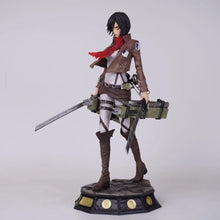 Load image into Gallery viewer, Attack on Titan Mikasa Ackerman Figure - 30cm Survey Corps Statue with Dual Blades
