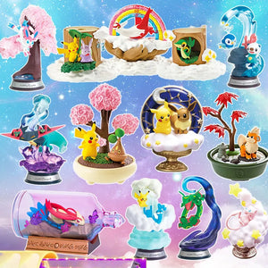 Pokemon Bottles with Dragapult, Sylveon, Rayquaza, Pikachu Figures