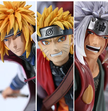 Load image into Gallery viewer, Naruto Shippuden Sannin &amp; Hokage Statue Set - Jiraiya, Minato and Sage Mode Naruto (41cm)

