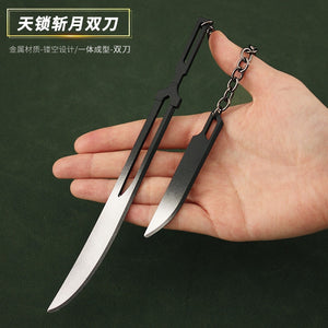 18cm/8cm Bleach: Thousand-Year Blood War Zangetsu Mini Double Blades