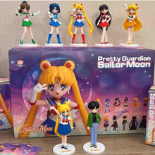 Load image into Gallery viewer, Sailor Moon Pretty Guardian Box: Usagi, Ami, Rei, Makoto, Mamoru Anime Figures Set
