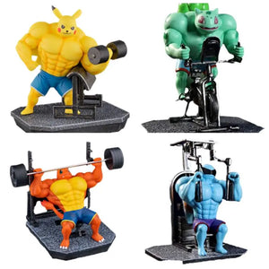 Pokemon Charmander Bulbasaur Squirtle Magikarp Bodybuilding Action Figures