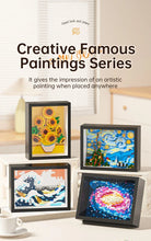 Load image into Gallery viewer, World Famous Painting Building Blocks Set - Great Wave, Milky Way &amp; Sunflower Framed Art Bricks for Home Decor
