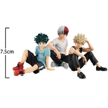 Load image into Gallery viewer, My Hero Academia Mini Figure Set - Deku, Todoroki and Bakugo Seated Figures (7.5cm / 3in)
