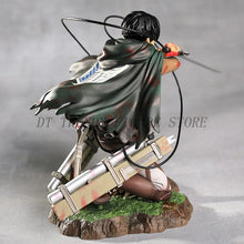 Load image into Gallery viewer, Attack on Titan Levi Ackerman Figure - 18cm Battle Damaged PVC Statue
