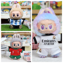 Load image into Gallery viewer, Labubu Football Outfit Set - 17cm Doll Sports Clothing &amp; Accessories DIY Kit
