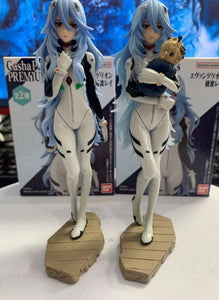Original Bandai EVA Evangelion Ayanami Rei & Suzuhara Sakura Action Figures