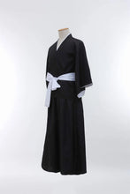 Load image into Gallery viewer, Kuchiki Rukia Soul Reaper Cosplay Set - Bleach Shihakusho Kimono, Bob Wig and Waraji Sandals
