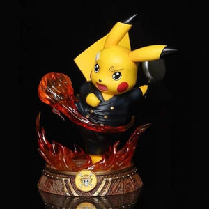 17cm Pokemon One Piece Hybrid Figures Showcasing Pikachu, Luffy, Zoro and Sanji