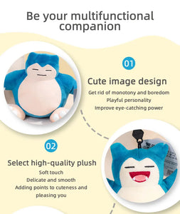 Pokemon Snorlax Plush - Kawaii Stuffed Animal or Backpack Pendant